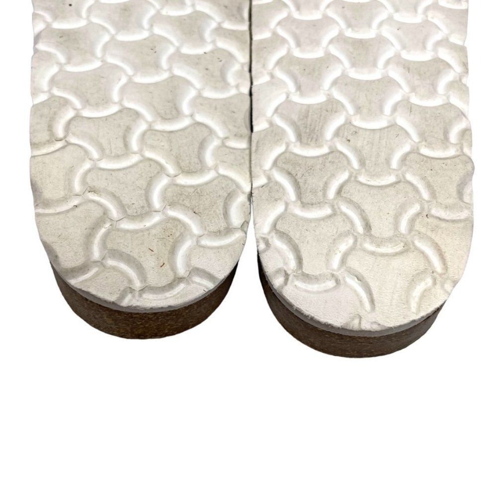 Biostep Women's Double Adjust Buckle Beige Leather Slide Sandal Size 7.5 M - Picture 10 of 12